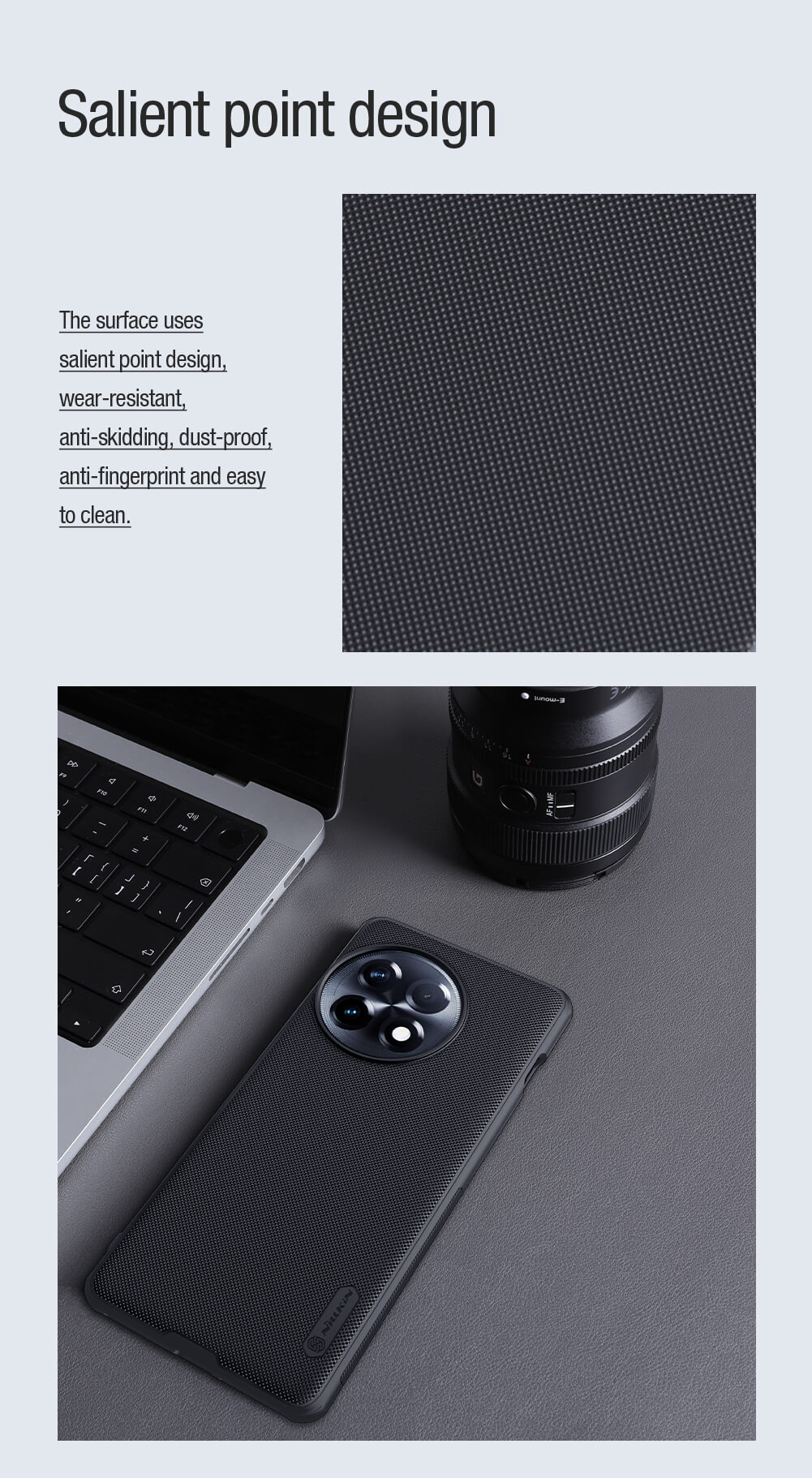 Чехол-крышка NILLKIN для Oneplus Ace 2 Pro (серия Frosted shield Pro Magnetic case)